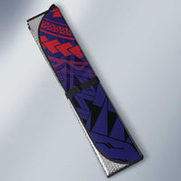 American Samoa Brave Eagle Personalized Auto Sun Shade National Flag Color - Polynesian Pride