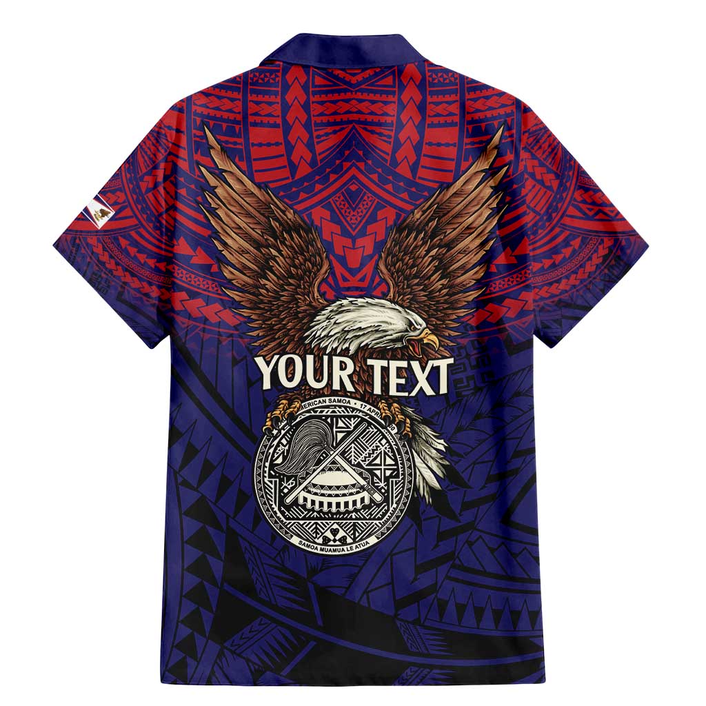 American Samoa Brave Eagle Personalized Family Matching Mermaid Dress and Hawaiian Shirt National Flag Color LT9 - Polynesian Pride