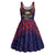 American Samoa Brave Eagle Personalized Midi Dress National Flag Color - Polynesian Pride