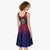 American Samoa Brave Eagle Personalized Midi Dress National Flag Color - Polynesian Pride