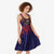 American Samoa Brave Eagle Personalized Midi Dress National Flag Color - Polynesian Pride