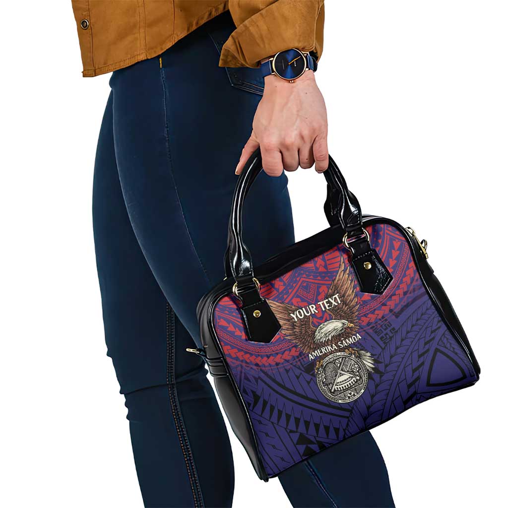 American Samoa Brave Eagle Personalized Shoulder Handbag National Flag Color