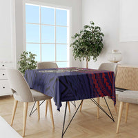 American Samoa Brave Eagle Personalized Tablecloth National Flag Color