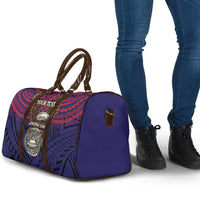 American Samoa Brave Eagle Personalized Travel Bag National Flag Color - Polynesian Pride