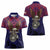 American Samoa Brave Eagle Personalized Women Polo Shirt National Flag Color