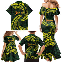 American Samoa Manua Cession Day Personalized Family Matching Mermaid Dress and Hawaiian Shirt Polynesian Wave Style LT9 - Polynesian Pride