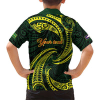 American Samoa Manua Cession Day Personalized Kid Hawaiian Shirt Polynesian Wave Style