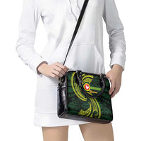 American Samoa Manua Cession Day Personalized Shoulder Handbag Polynesian Wave Style