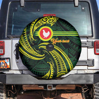 American Samoa Manua Cession Day Personalized Spare Tire Cover Polynesian Wave Style