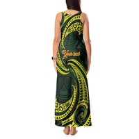 American Samoa Manua Cession Day Personalized Tank Maxi Dress Polynesian Wave Style LT9 - Polynesian Pride