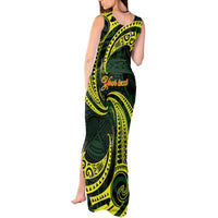 American Samoa Manua Cession Day Personalized Tank Maxi Dress Polynesian Wave Style LT9 - Polynesian Pride