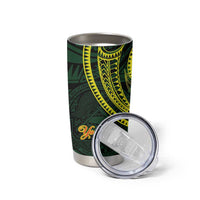 American Samoa Manua Cession Day Personalized Tumbler Cup Polynesian Wave Style
