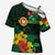 American Samoa Manu'atele Personalized Cross Shoulder Shirt Manua Island Hibiscus Flowers - Polynesian Pride