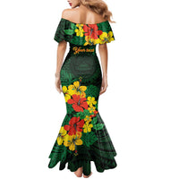 American Samoa Manu'atele Personalized Family Matching Mermaid Dress and Hawaiian Shirt Manua Island Hibiscus Flowers LT9 - Polynesian Pride