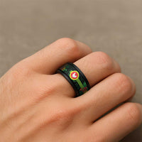 American Samoa Manu'atele Spinner Ring Manua Island Hibiscus Flowers - Polynesian Pride