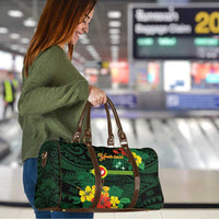American Samoa Manu'atele Personalized Travel Bag Manua Island Hibiscus Flowers - Polynesian Pride