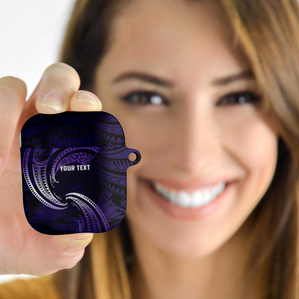 Manua Segaula American Samoa High School Personalized AirPods Case Polynesian Wave Style - Polynesian Pride