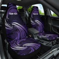 Manua Segaula American Samoa High School Personalized Car Seat Cover Polynesian Wave Style