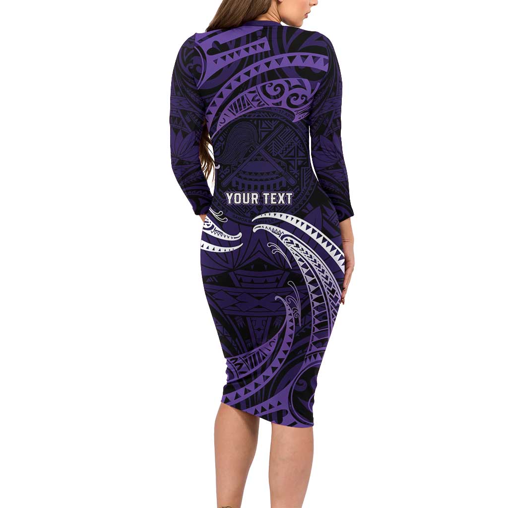 Manua Segaula American Samoa High School Personalized Family Matching Long Sleeve Bodycon Dress and Hawaiian Shirt Polynesian Wave Style LT9 - Polynesian Pride