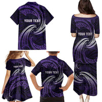 Manua Segaula American Samoa High School Personalized Family Matching Puletasi and Hawaiian Shirt Polynesian Wave Style LT9 - Polynesian Pride