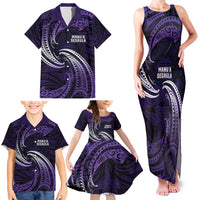 Manua Segaula American Samoa High School Personalized Family Matching Tank Maxi Dress and Hawaiian Shirt Polynesian Wave Style LT9 - Polynesian Pride