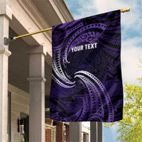 Manua Segaula American Samoa High School Personalized Garden Flag Polynesian Wave Style