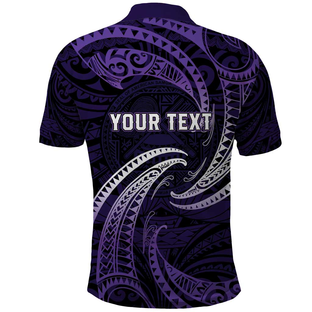 Manua Segaula American Samoa High School Personalized Polo Shirt Polynesian Wave Style