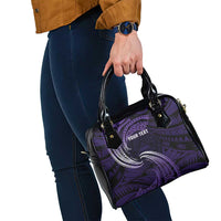 Manua Segaula American Samoa High School Personalized Shoulder Handbag Polynesian Wave Style
