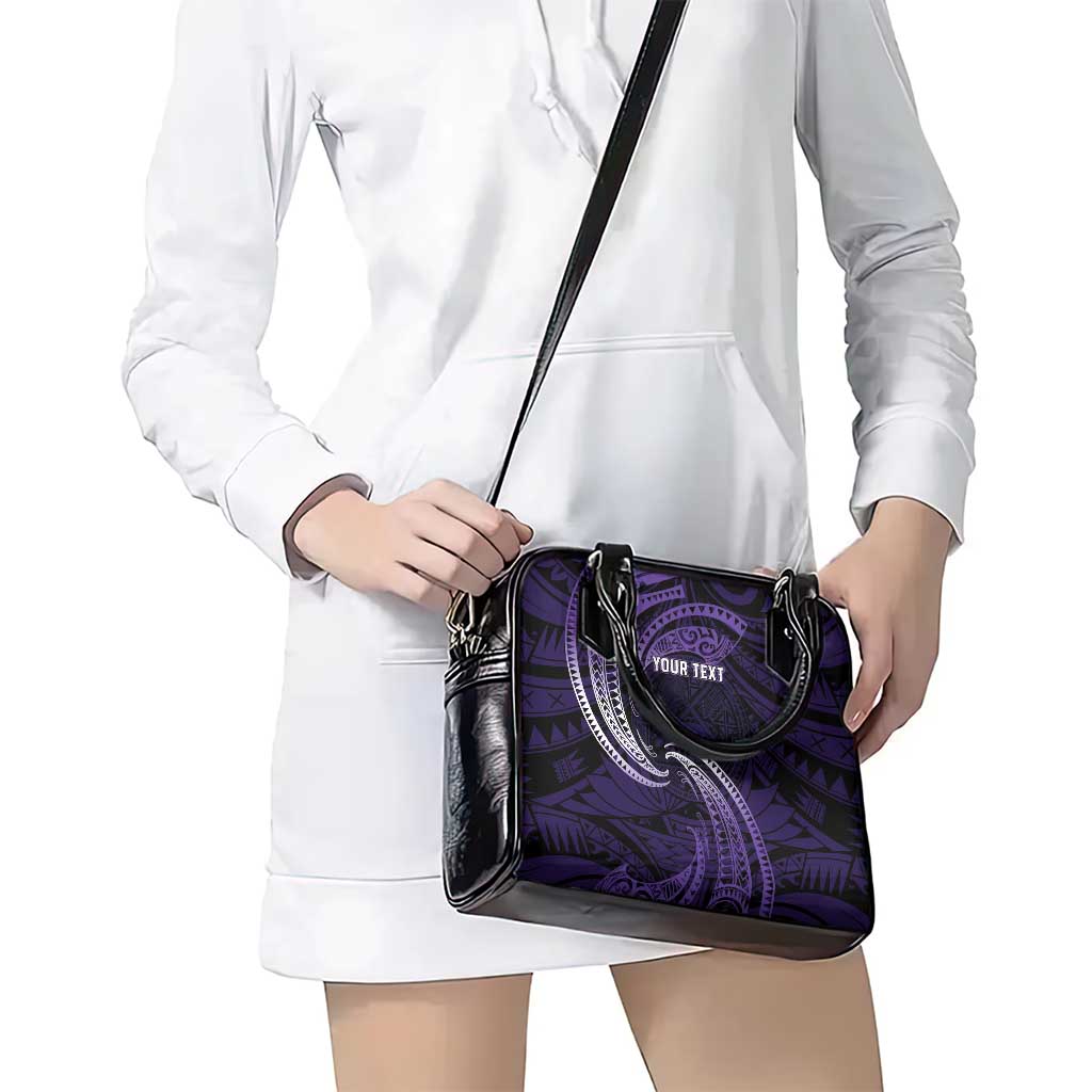 Manua Segaula American Samoa High School Personalized Shoulder Handbag Polynesian Wave Style