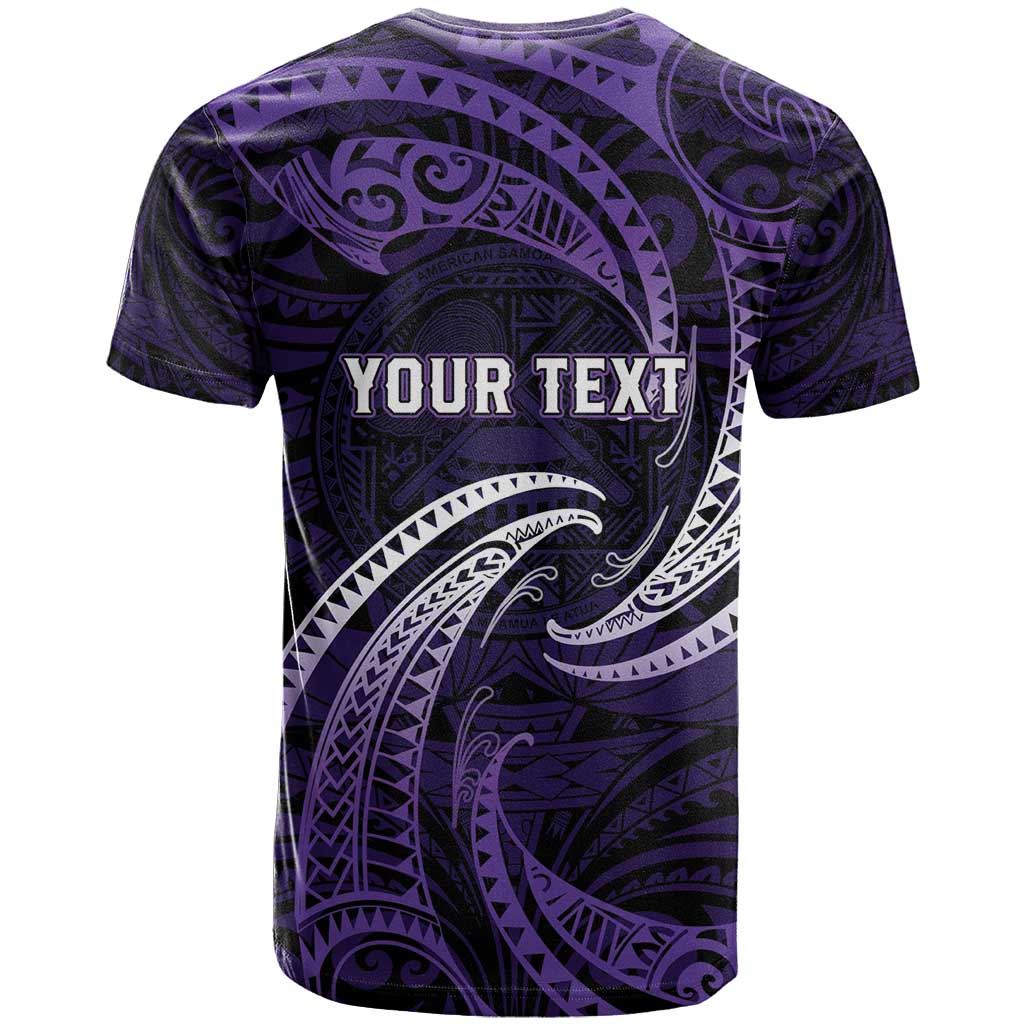 Manua Segaula American Samoa High School Personalized T Shirt Polynesian Wave Style LT9 - Polynesian Pride