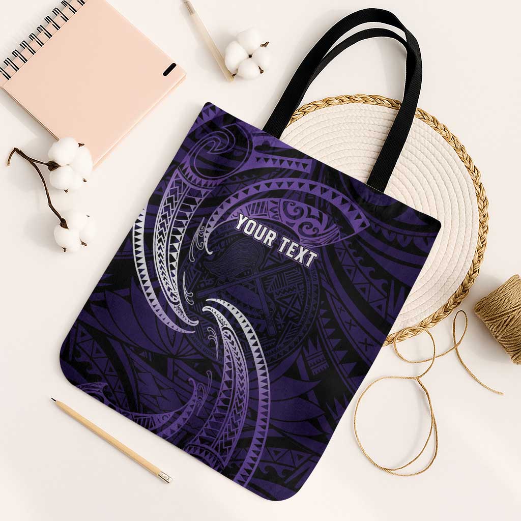 Manua Segaula American Samoa High School Personalized Tote Bag Polynesian Wave Style - Polynesian Pride