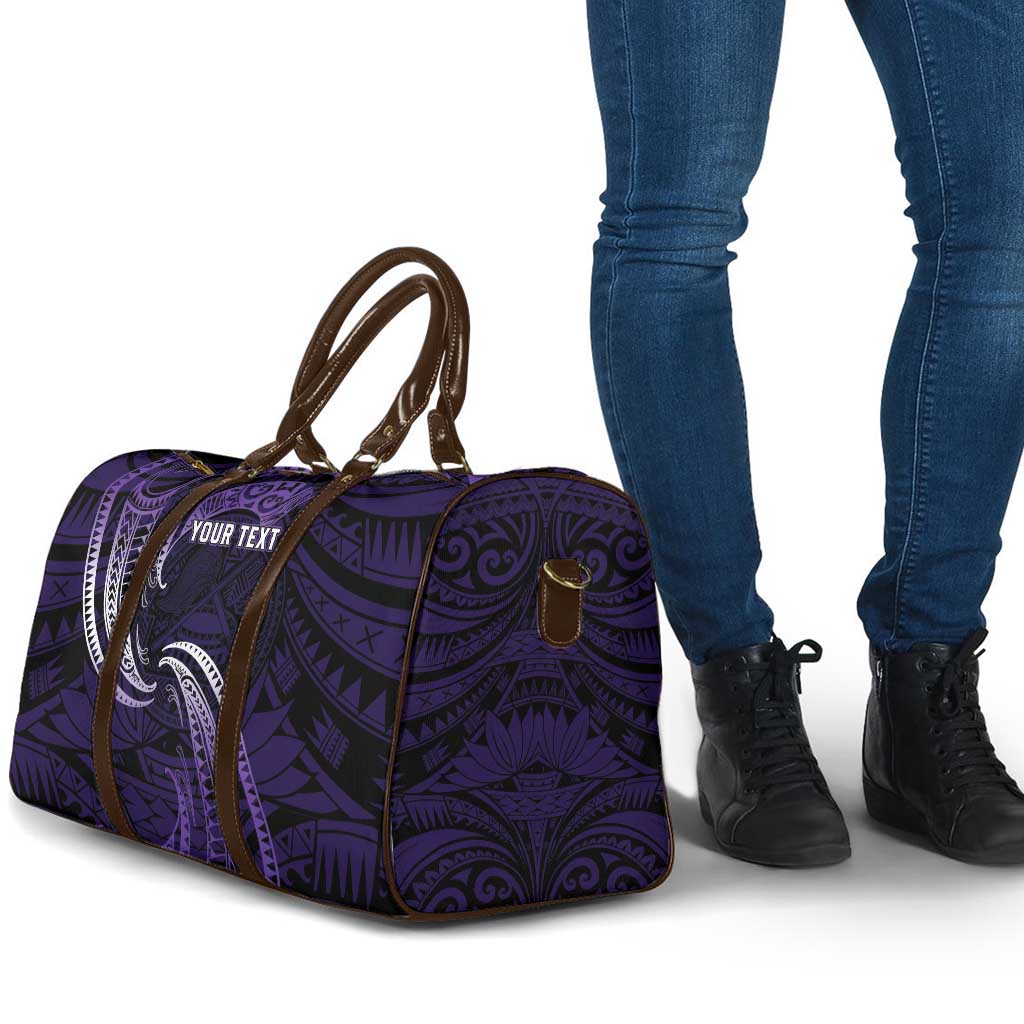 Manua Segaula American Samoa High School Personalized Travel Bag Polynesian Wave Style - Polynesian Pride