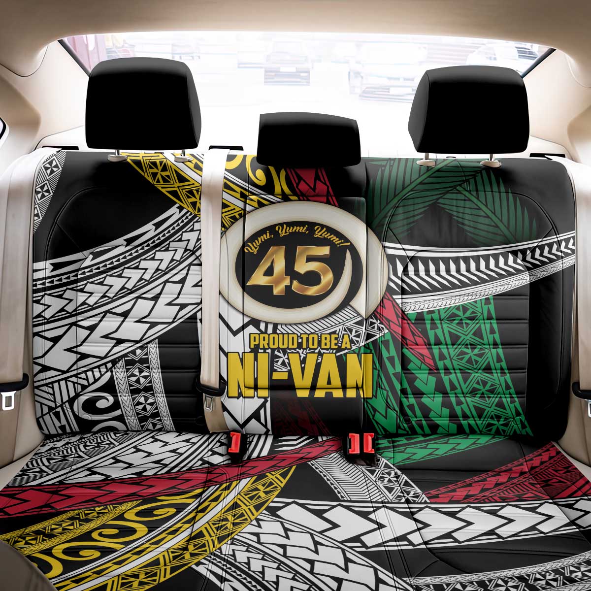 Ni-Van Vanuatu 45th Yumi Yumi Yumi Back Car Seat Cover Vanuatuan Boar Tusk Polynesian Pattern LT9 - Polynesian Pride