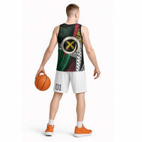 Ni-Van Vanuatu 45th Yumi Yumi Yumi Basketball Jersey Vanuatuan Boar Tusk Polynesian Pattern LT9 - Polynesian Pride