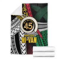 Ni-Van Vanuatu 45th Yumi Yumi Yumi Blanket Vanuatuan Boar Tusk Polynesian Pattern LT9 - Polynesian Pride