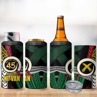 Ni-Van Vanuatu 45th Yumi Yumi Yumi 4 in 1 Can Cooler Tumbler Vanuatuan Boar Tusk Polynesian Pattern LT9 - Polynesian Pride