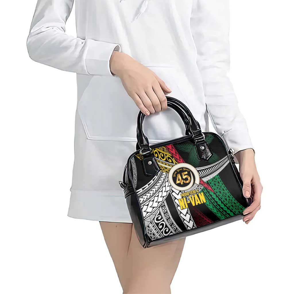 Ni-Van Vanuatu 45th Yumi Yumi Yumi Shoulder Handbag Vanuatuan Boar Tusk Polynesian Pattern
