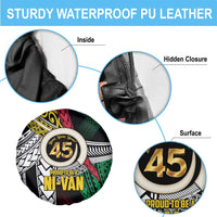 Ni-Van Vanuatu 45th Yumi Yumi Yumi Spare Tire Cover Vanuatuan Boar Tusk Polynesian Pattern LT9 - Polynesian Pride