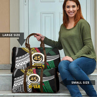 Ni-Van Vanuatu 45th Yumi Yumi Yumi Travel Bag Vanuatuan Boar Tusk Polynesian Pattern LT9 - Polynesian Pride