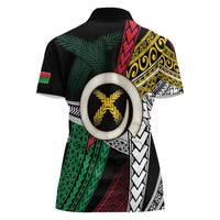 Ni-Van Vanuatu 45th Yumi Yumi Yumi Women Polo Shirt Vanuatuan Boar Tusk Polynesian Pattern