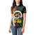 Ni-Van Vanuatu 45th Yumi Yumi Yumi Women Polo Shirt Vanuatuan Boar Tusk Polynesian Pattern