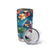 Hawaiian Flamingo Hibiscus Personalised Tumbler Cup Blue Summer Tropical Flowers - Polynesian Pride