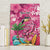 Hawaiian Flamingo Hibiscus Personalised Canvas Wall Art Pink Summer Tropical Flowers - Polynesian Pride