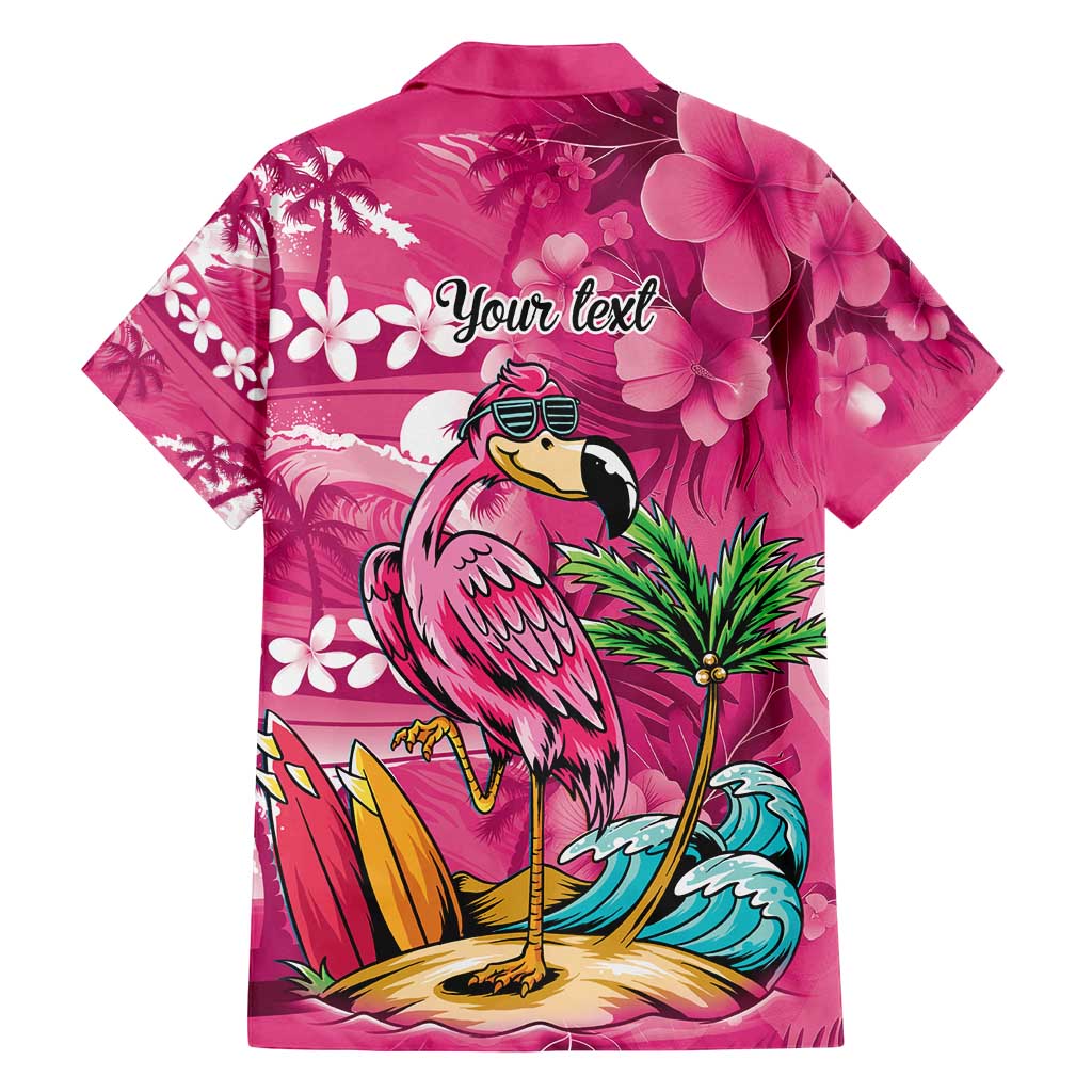 Hawaiian Flamingo Hibiscus Personalised Family Matching Puletasi and Hawaiian Shirt Pink Summer Tropical Flowers LT9 - Polynesian Pride