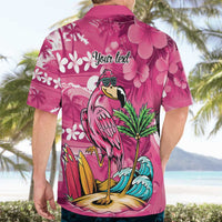 Hawaiian Flamingo Hibiscus Personalised Hawaiian Shirt Pink Summer Tropical Flowers LT9 - Polynesian Pride