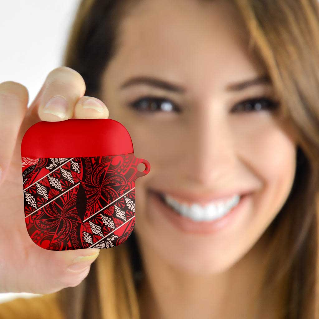 Vintage Ngatu Tribal Tonga Pattern AirPods Case - Polynesian Pride