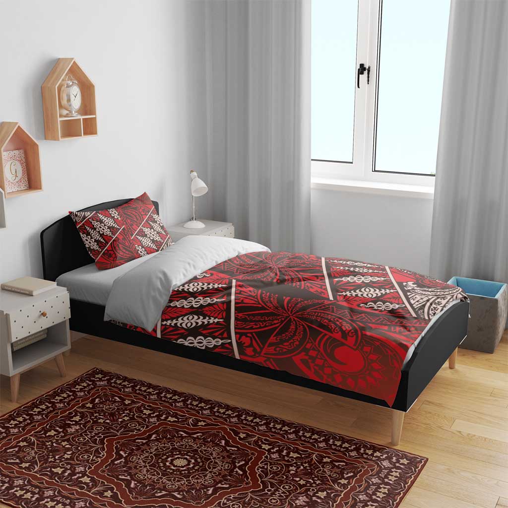 Vintage Ngatu Tribal Tonga Pattern Bedding Set - Polynesian Pride