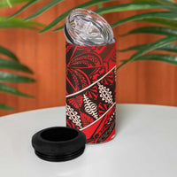 Vintage Ngatu Tribal Tonga Pattern 4 in 1 Can Cooler Tumbler LT9 - Polynesian Pride