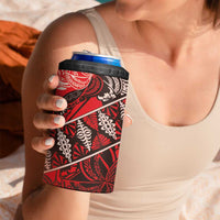 Vintage Ngatu Tribal Tonga Pattern 4 in 1 Can Cooler Tumbler LT9 - Polynesian Pride