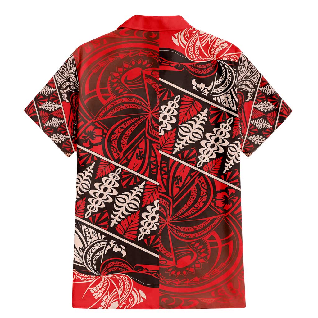 Vintage Ngatu Tribal Tonga Pattern Family Matching Mermaid Dress and Hawaiian Shirt LT9 - Polynesian Pride